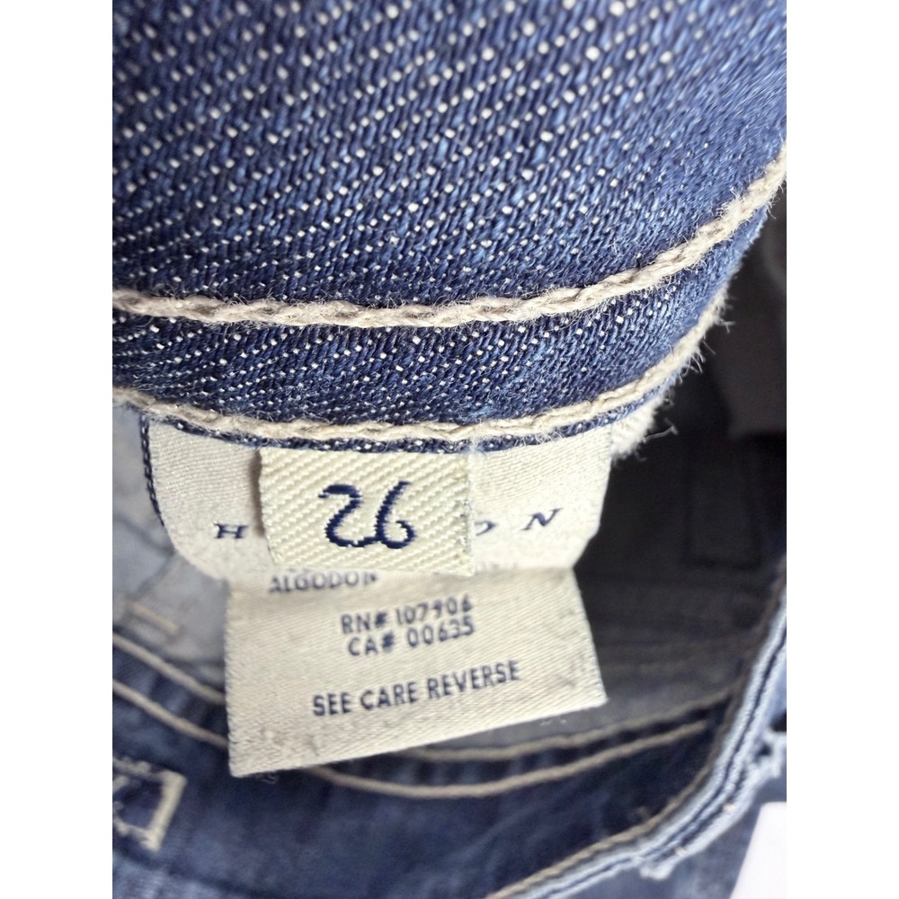 Hudson Jeans Beth Baby Bootcut Blue Denim Low Rise Flap Pocket W170DCV Size 26 - Picture 3 of 10